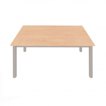 Tisch, B/H/T 150 x 75 x 72 cm, Sichtschutz blende 40 cm hoch, Platte M 